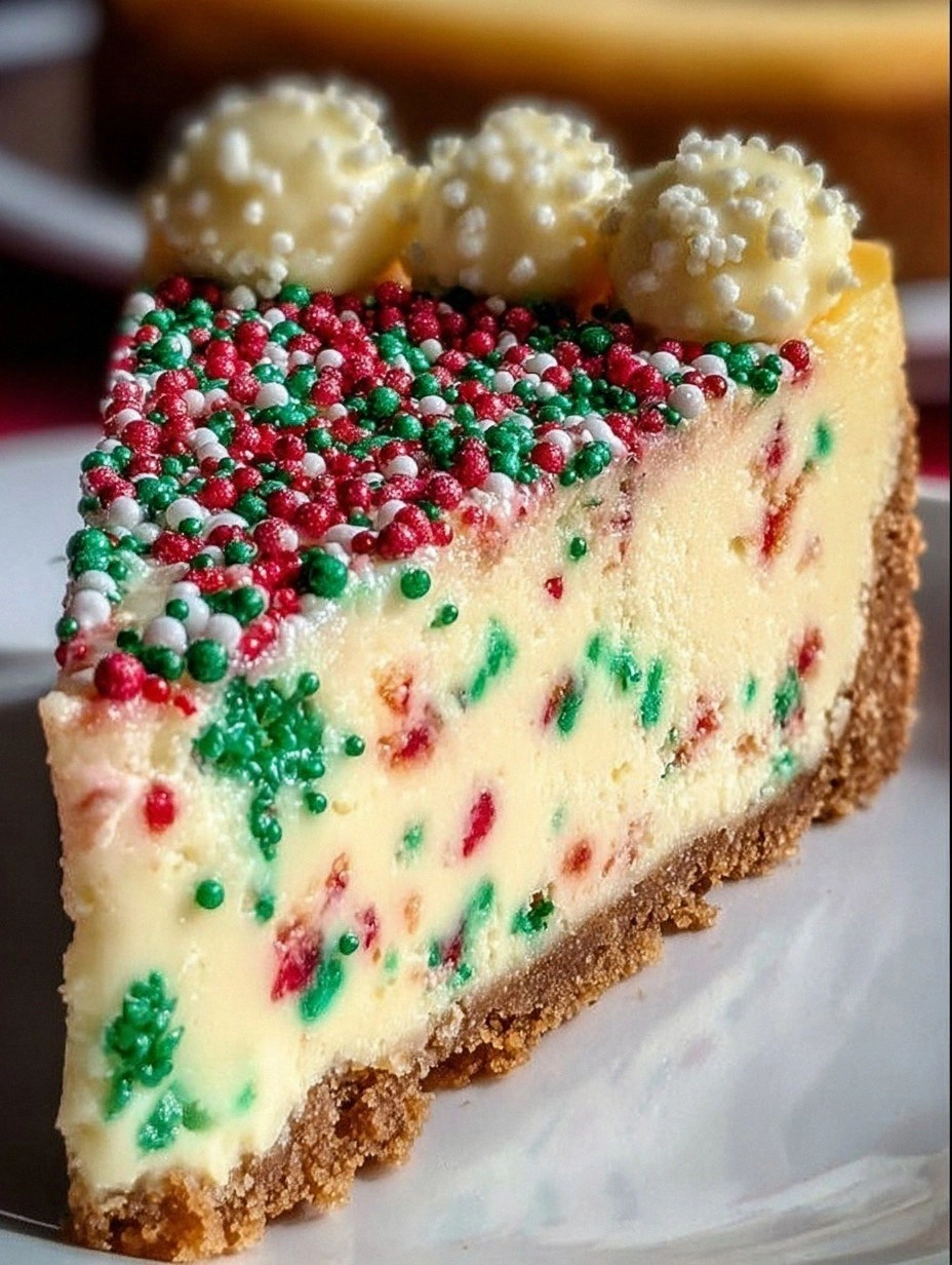 Christmas Sugar Cookie Cheesecake Recipe