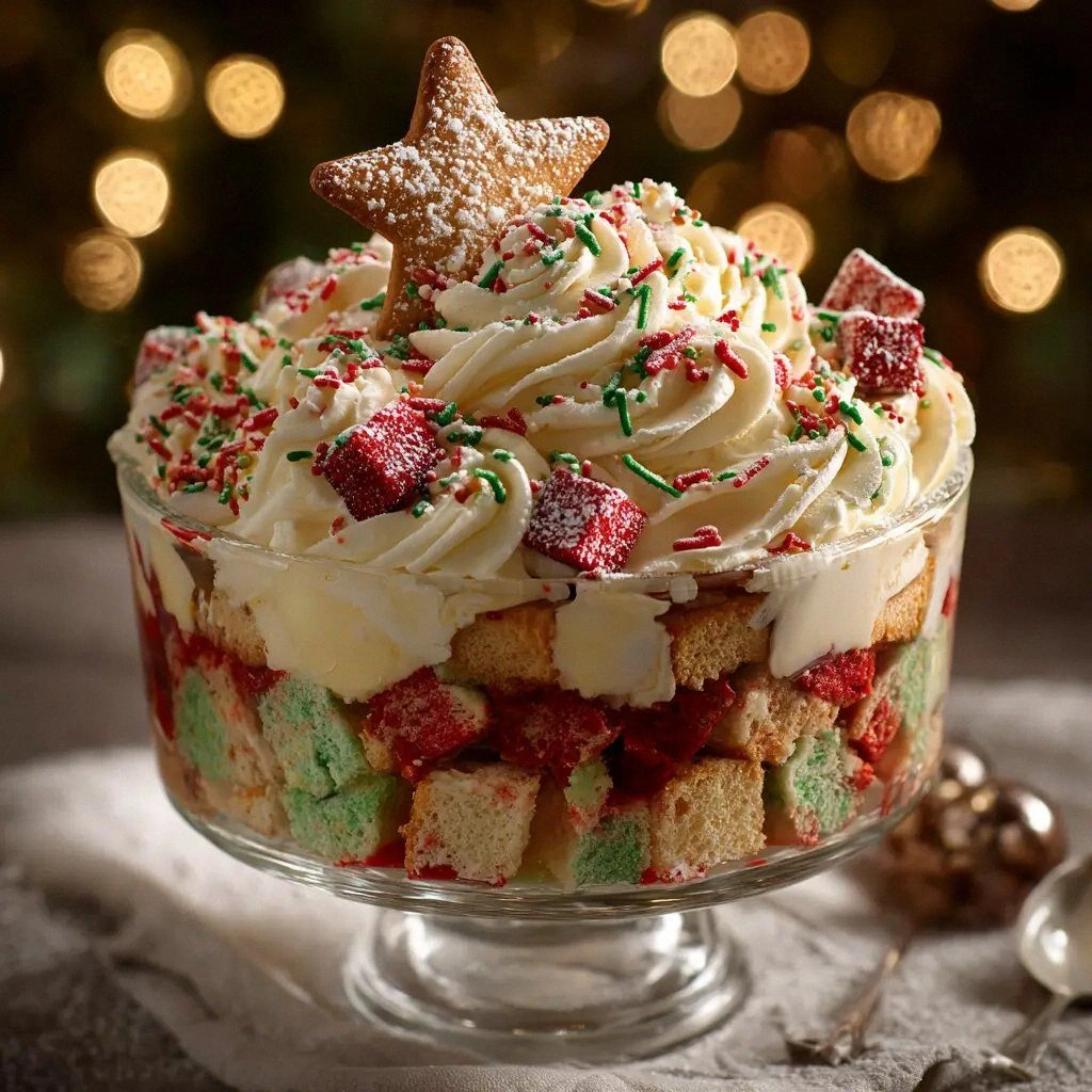 Christmas Tree Cake Trifle: Th