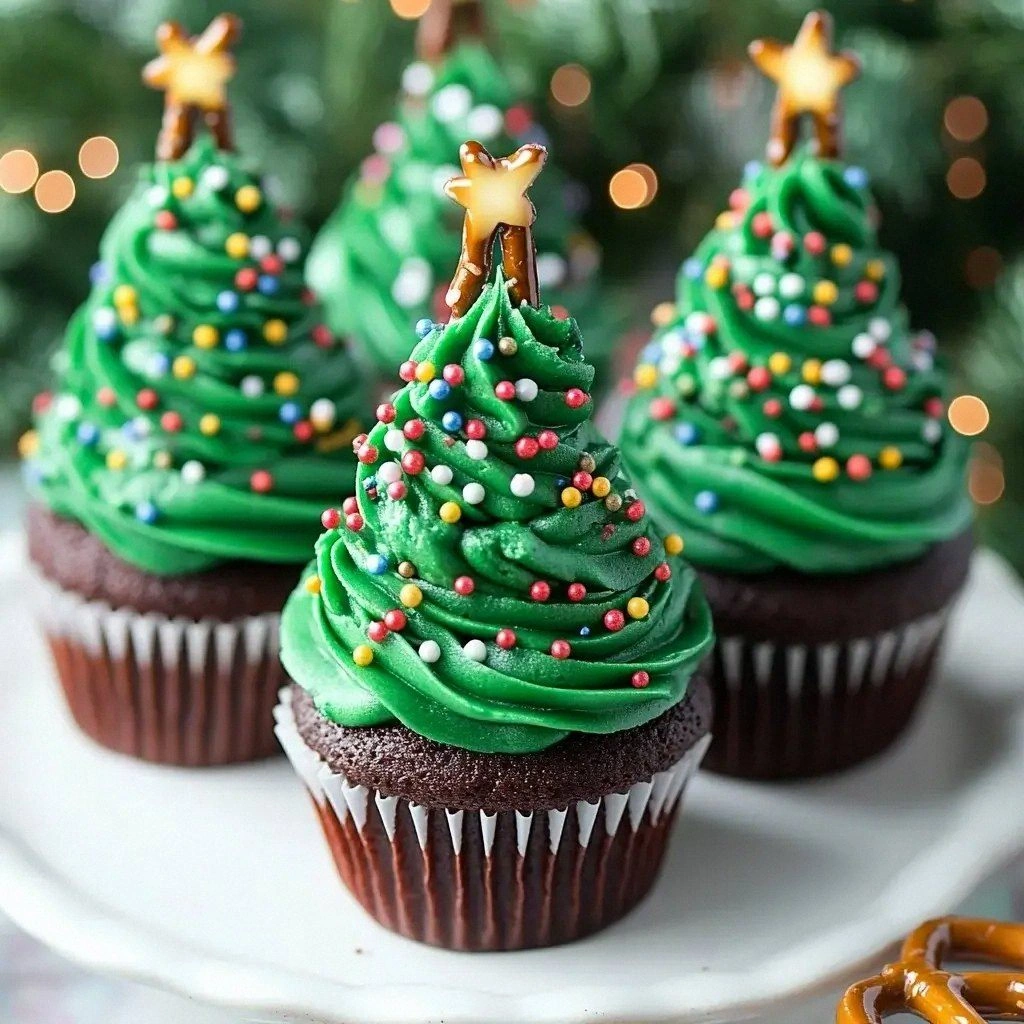 Christmas Tree Cupcakes Recipe
