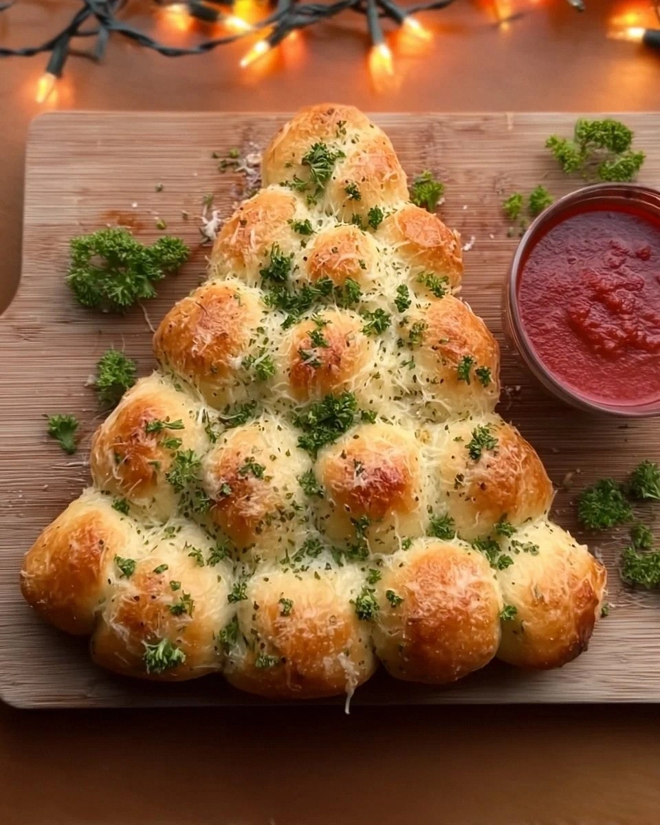 Christmas Tree Pull-Apart Bread