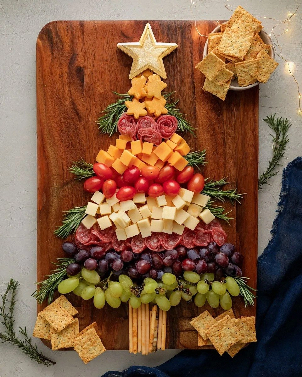 Christmas Tree Shaped Charcuterie