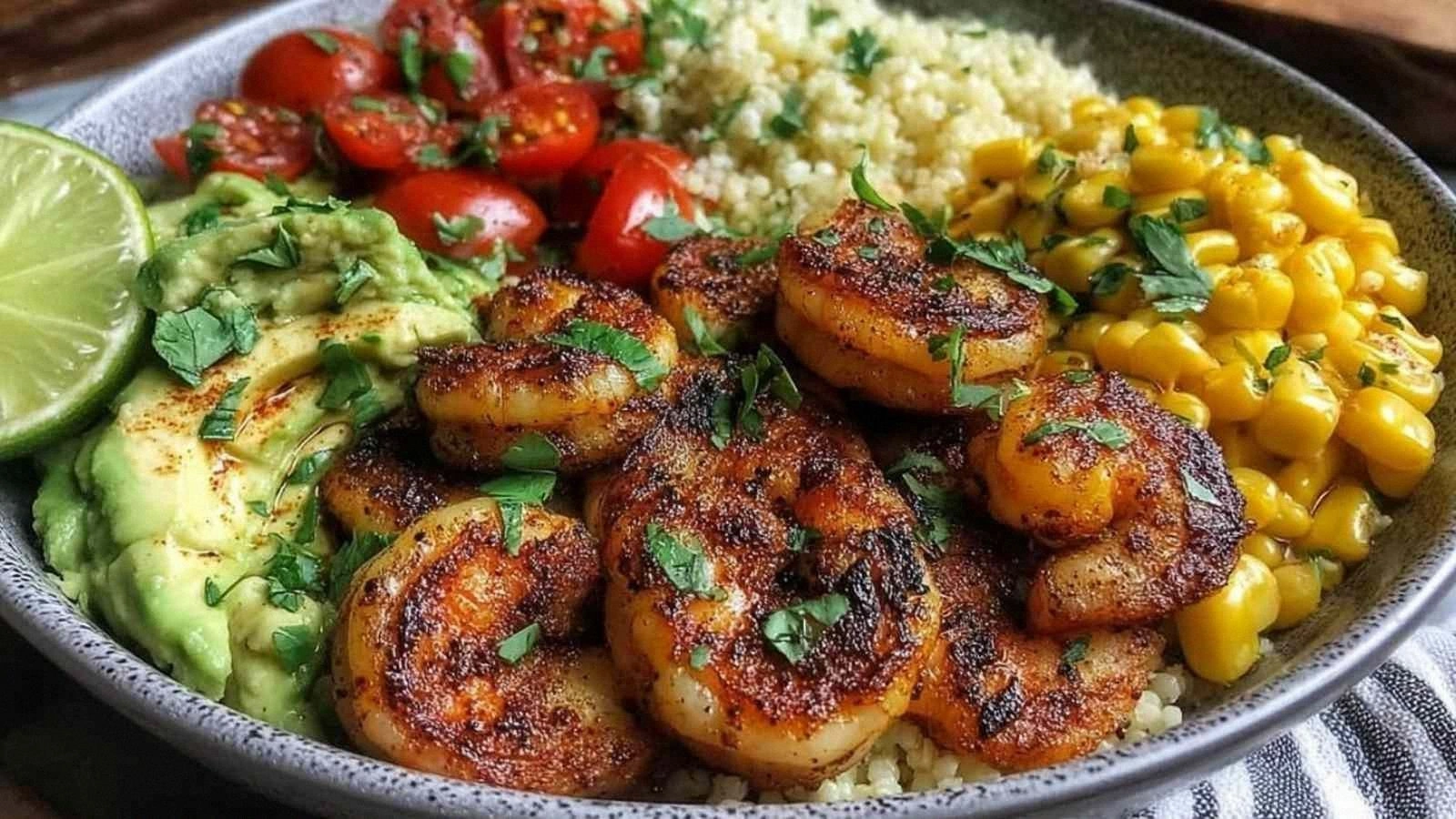 Cilantro Lime Shrimp Bowl