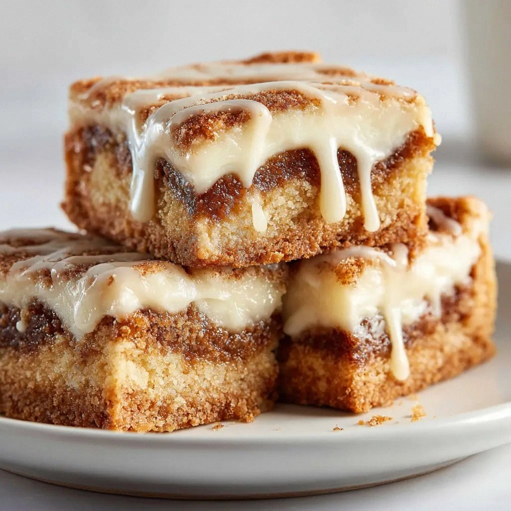 Cinnamon Roll Bars: The Easies