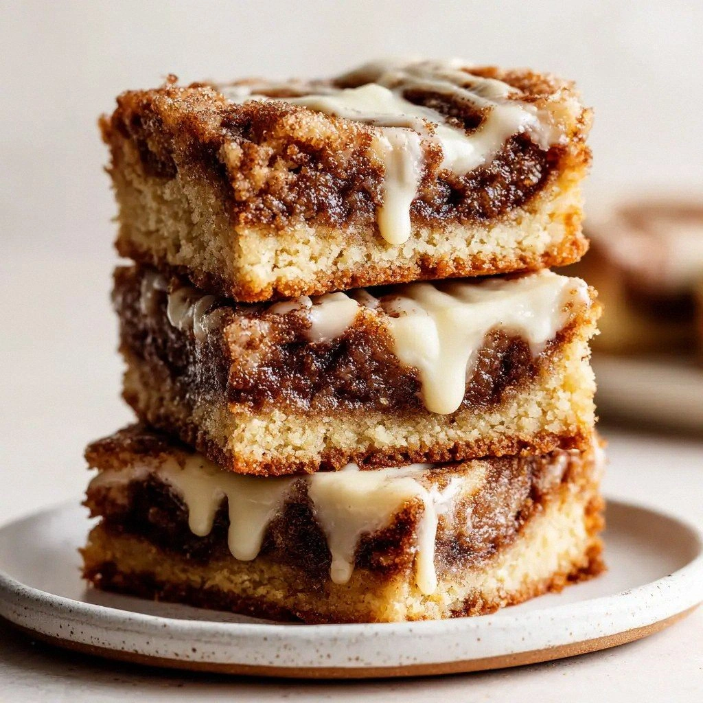 Cinnamon Roll Bars: The Easies