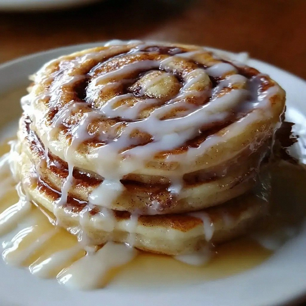 Cinnamon Roll Pancakes Recipe