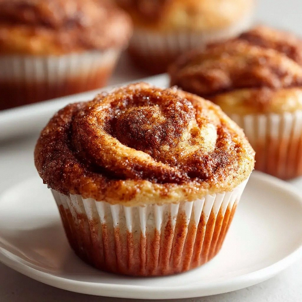 Cinnamon Roll Protein Muffins: