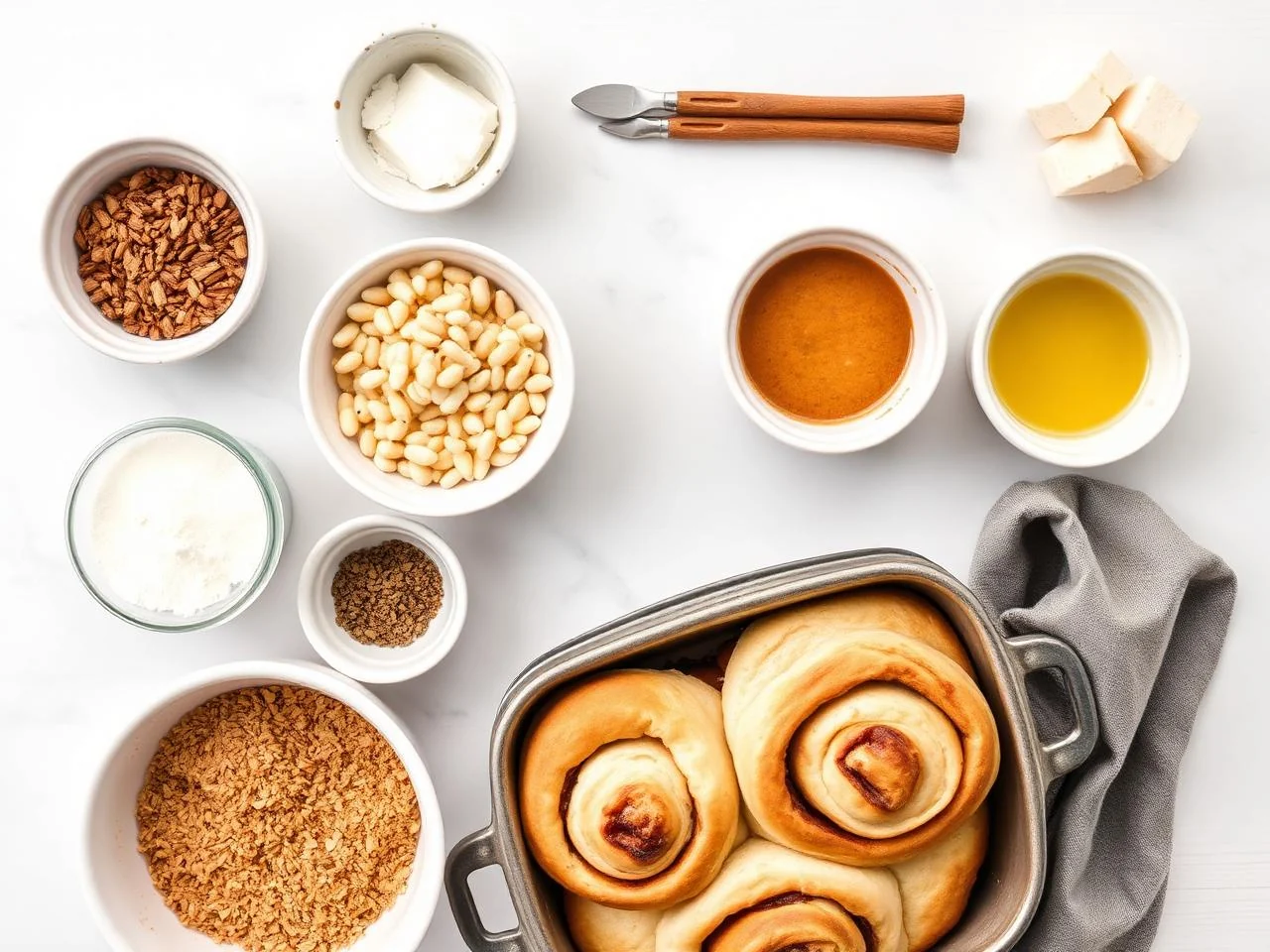 Ingredients for Cinnamon Rolls