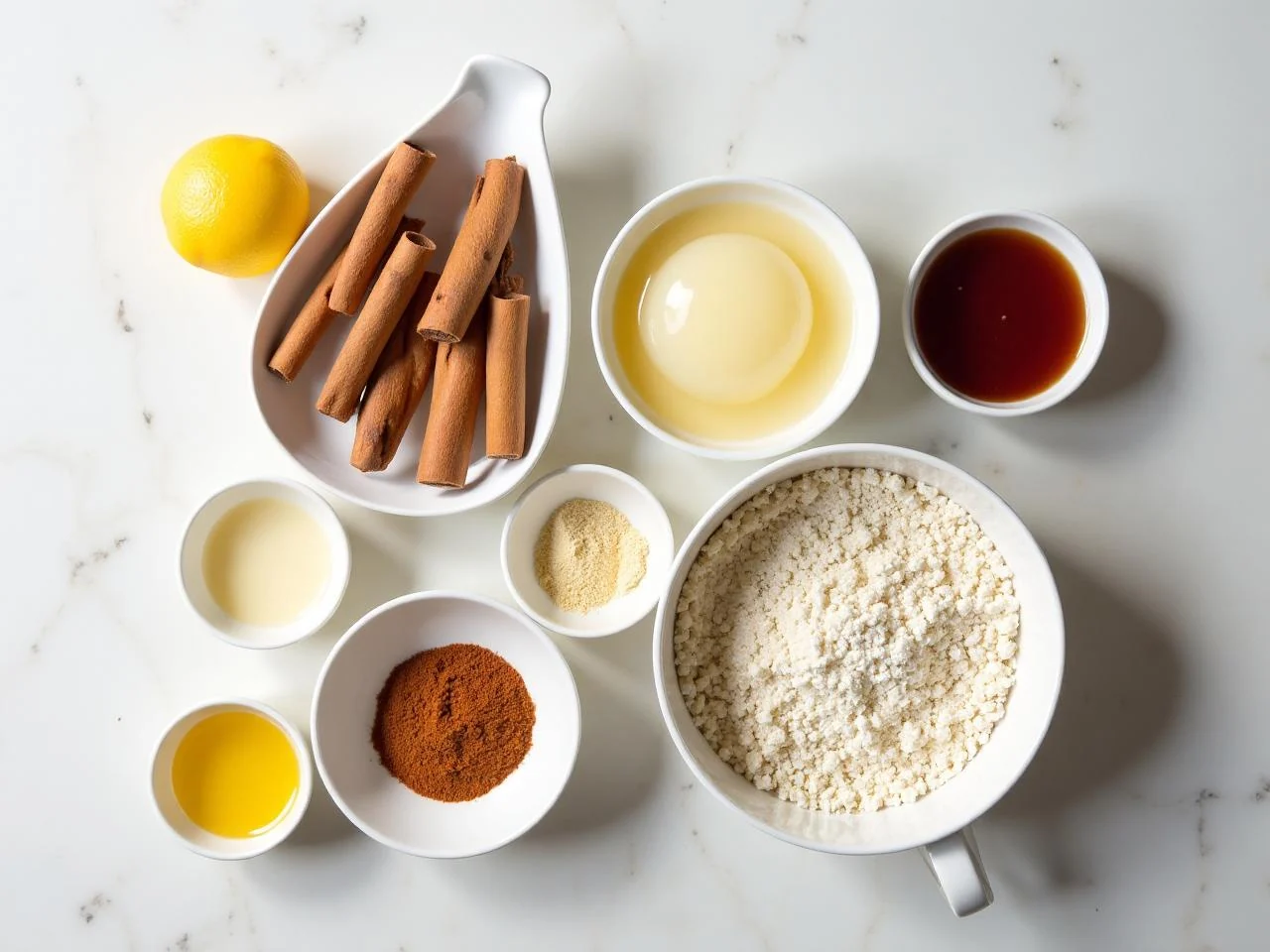 Ingredients for Cinnamon Swirl Cake