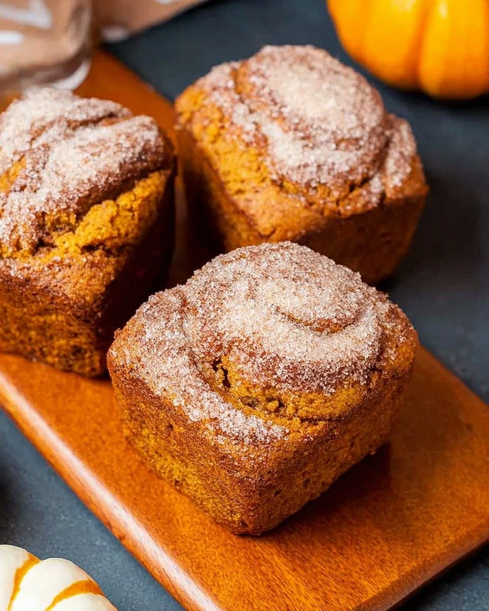 Cinnamon Swirl Pumpkin Bread Mini Loaves