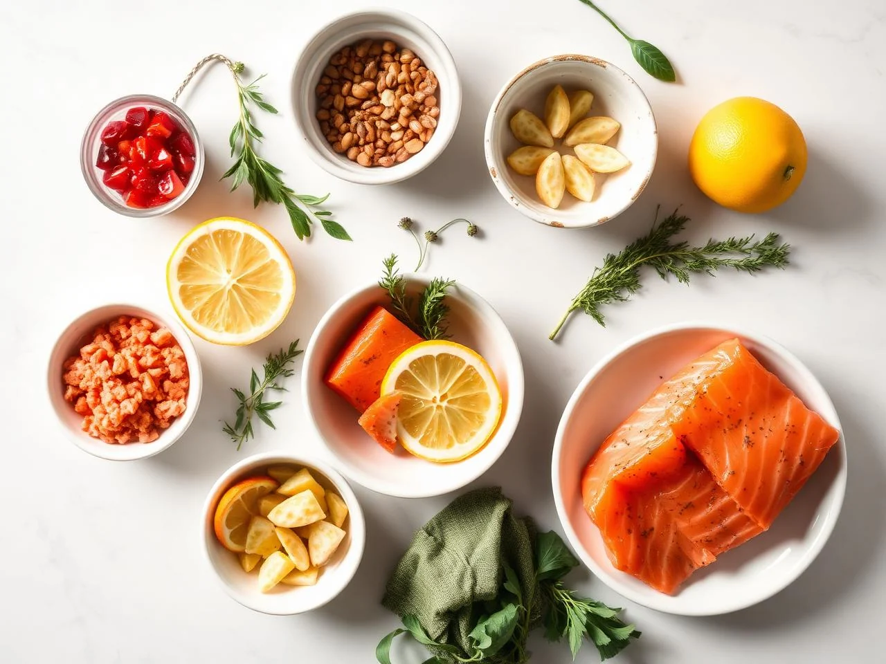 Ingredients for Citrus Herb Salmon