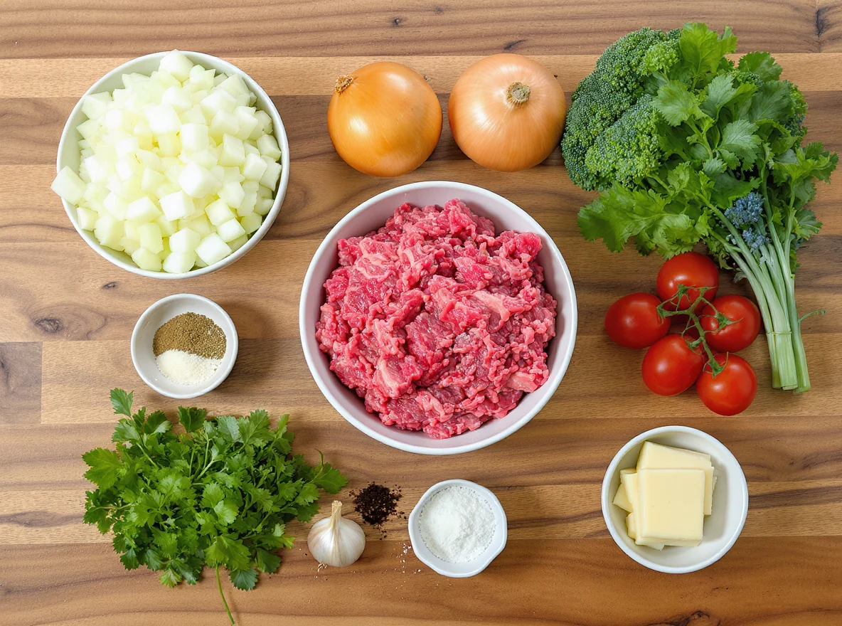 Ingredients for Classic Beef Meatloaf