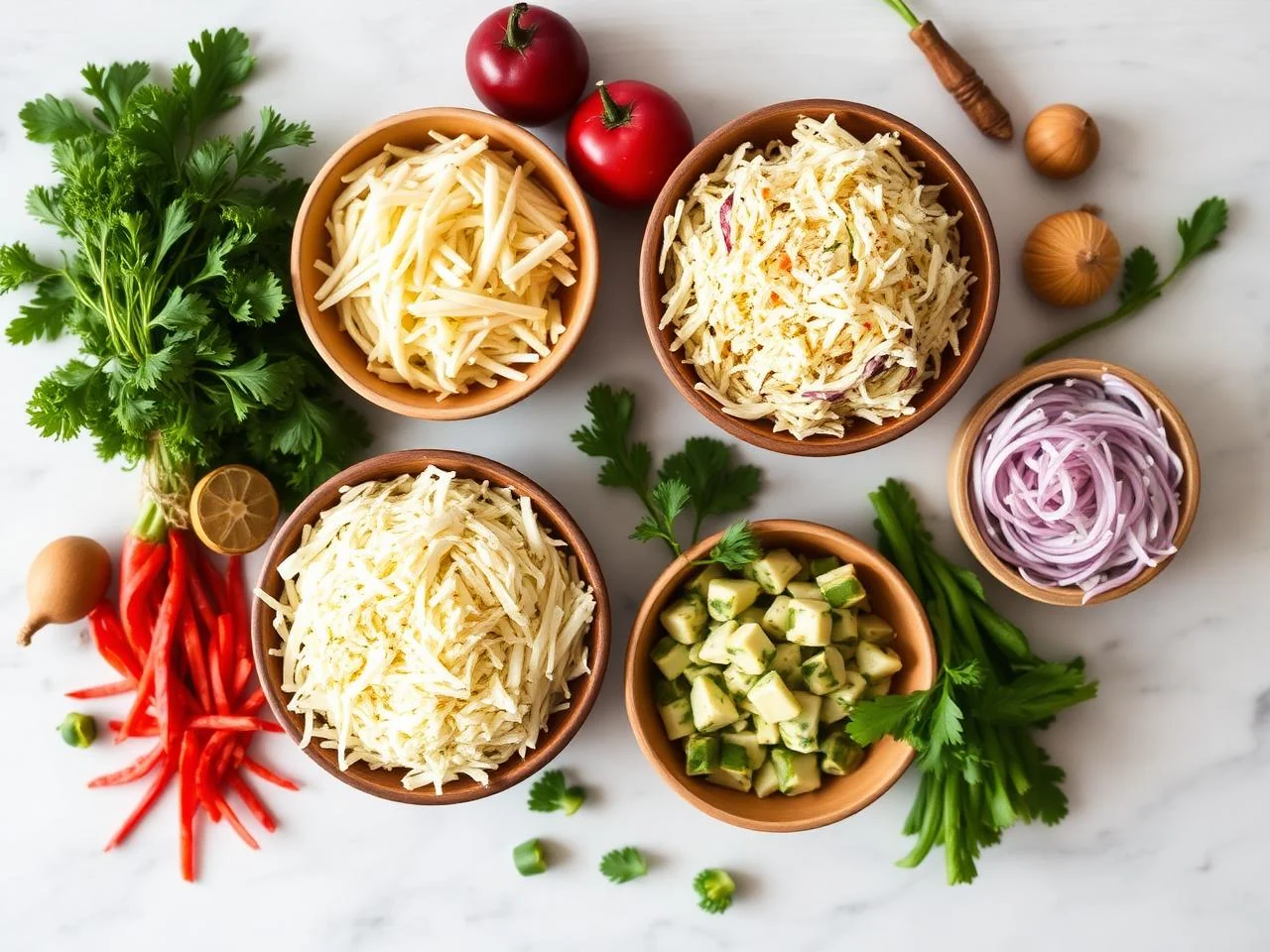 Ingredients for Classic Coleslaw
