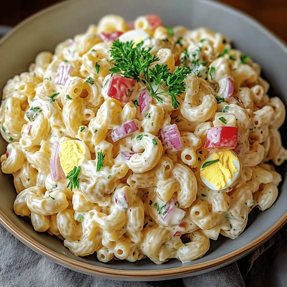 Classic Creamy American Macaroni Salad for Refreshing Summer Fun
