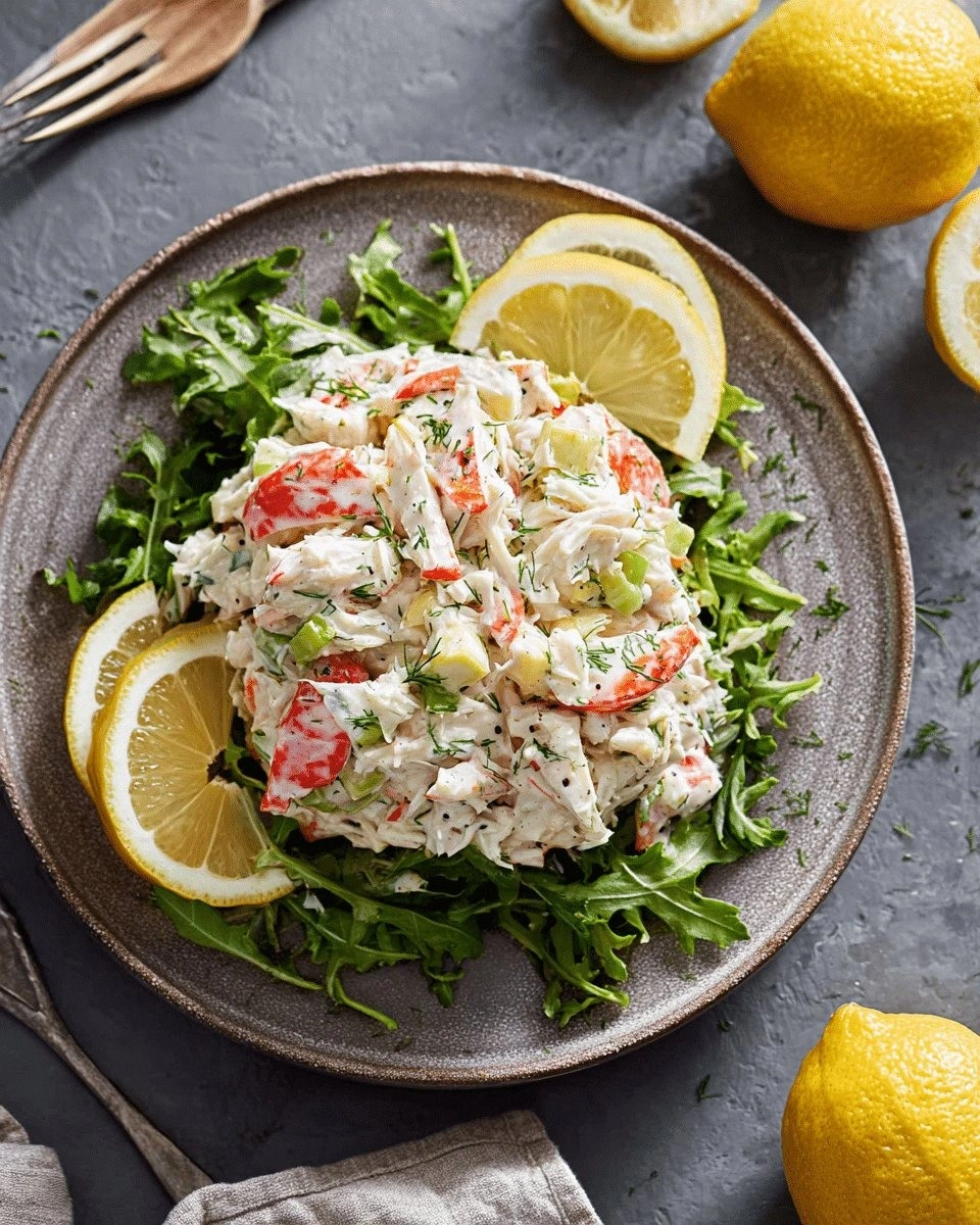 Classic Creamy Crab Salad