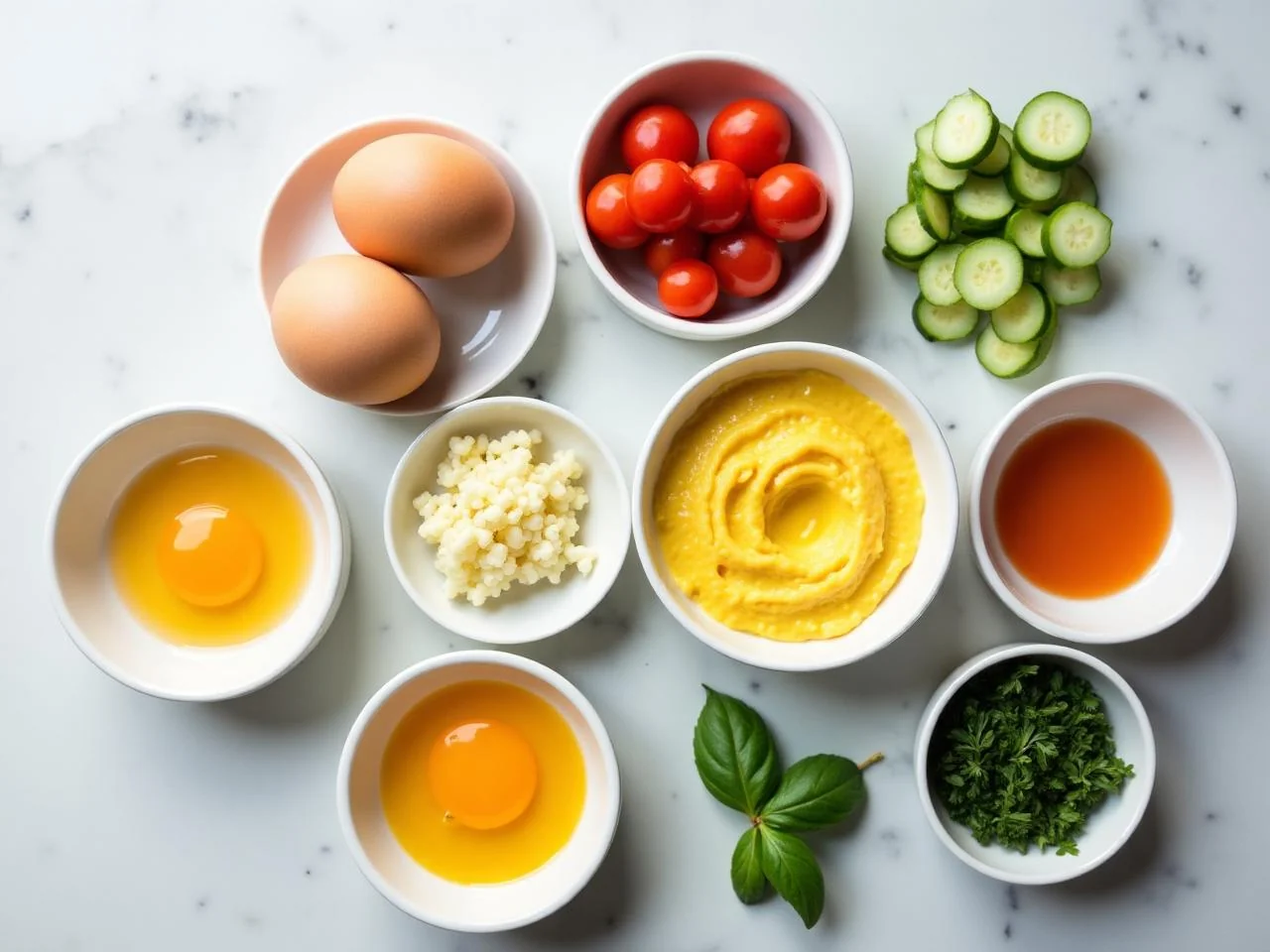 Ingredients for Classic French Scrambled Eggs