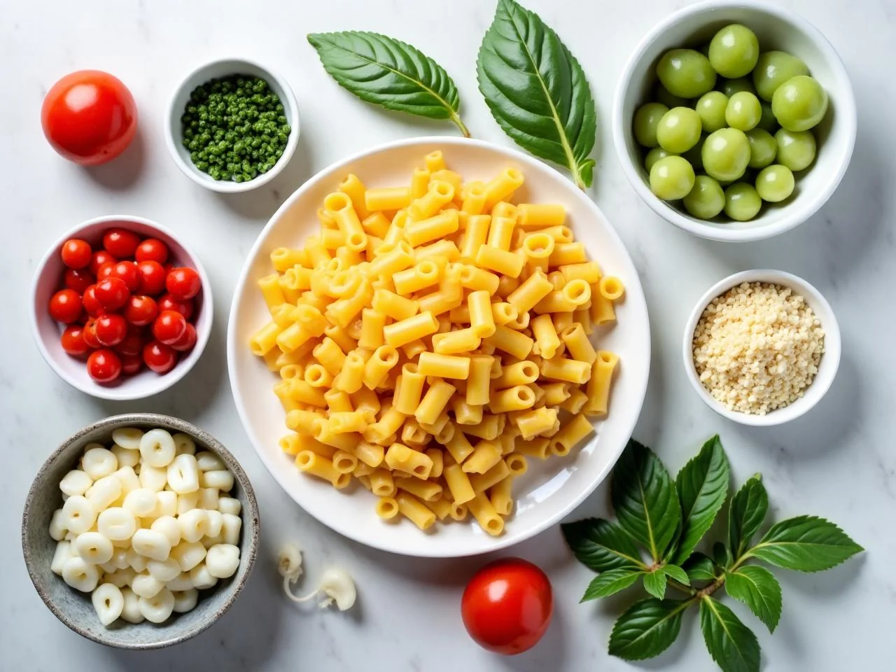 Ingredients for Classic Italian Pasta Salad