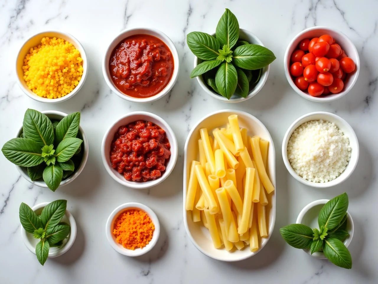 Ingredients for Classic Lasagna Bolognese