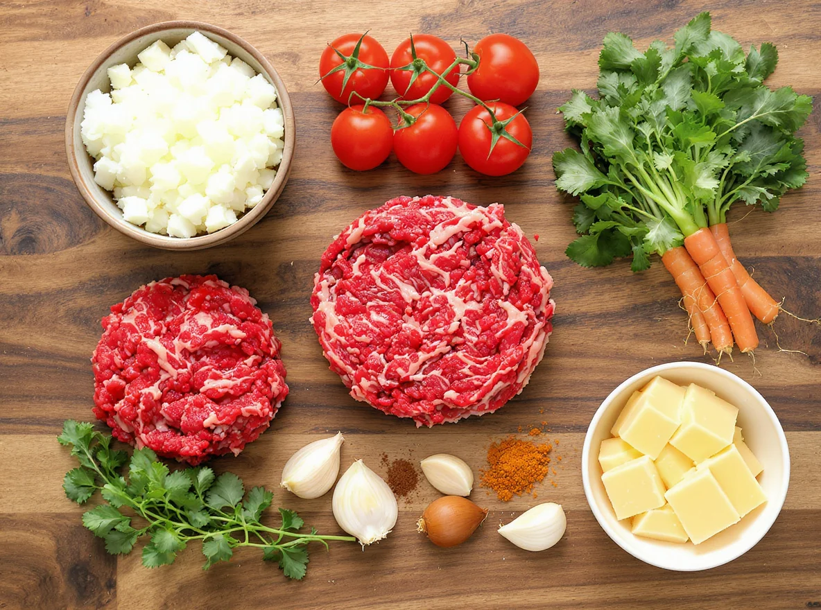 Ingredients for Classic Smash Burgers