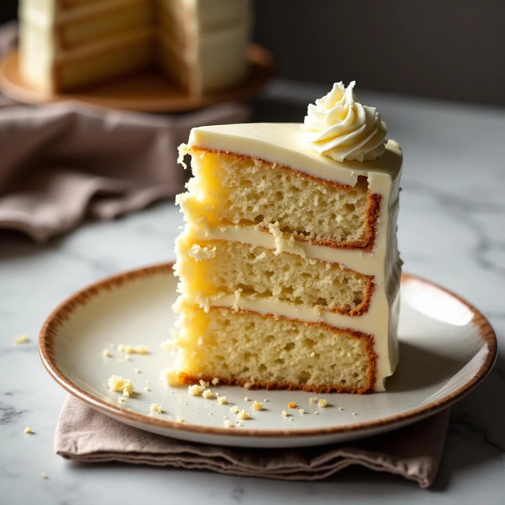 Classic Vanilla Birthday Cake