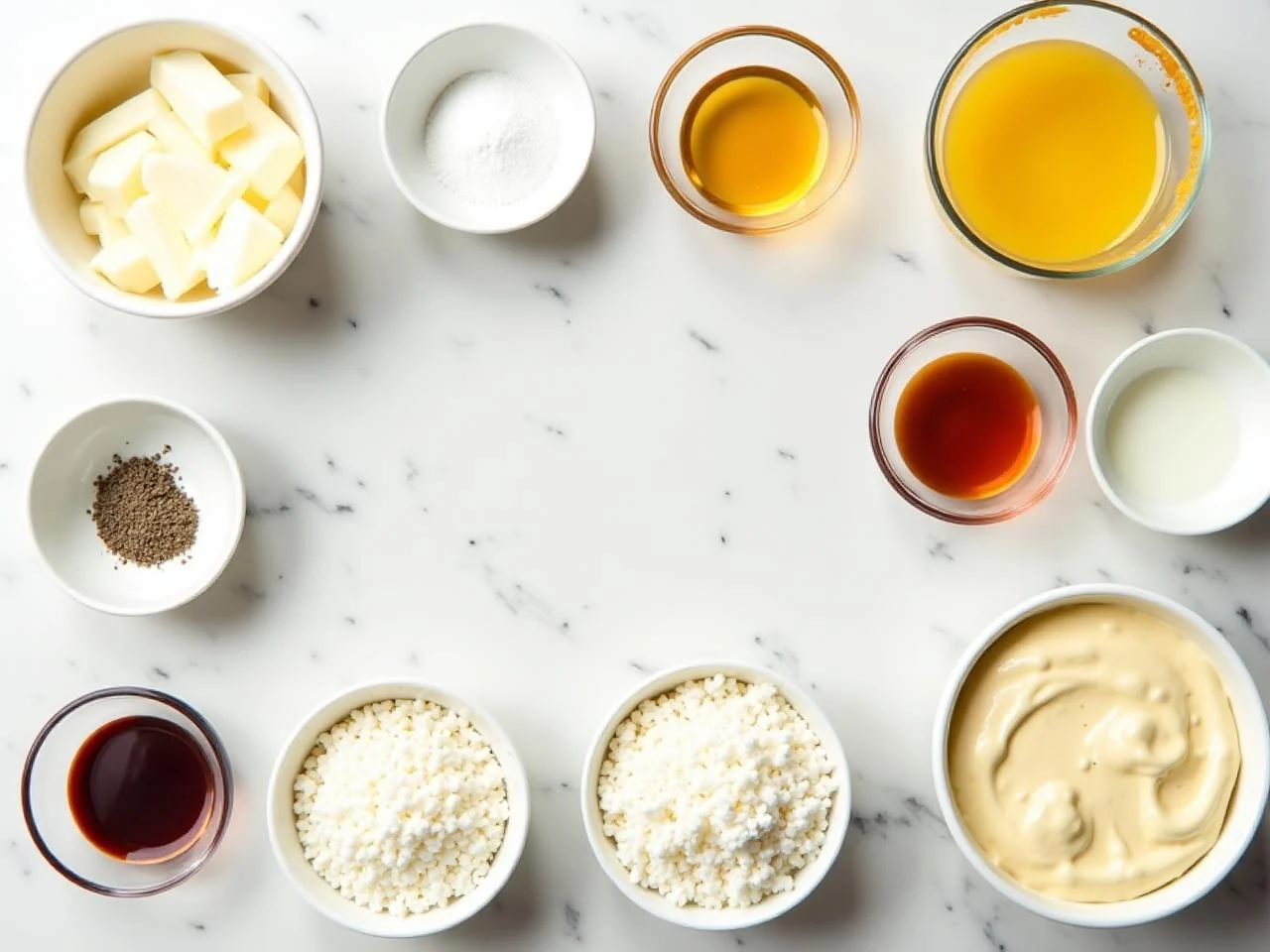 Ingredients for Classic Vanilla Birthday Cake