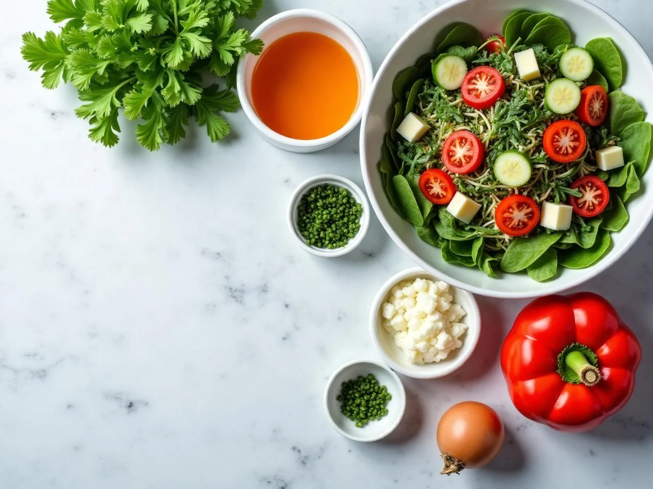 Ingredients for Cobb Salad