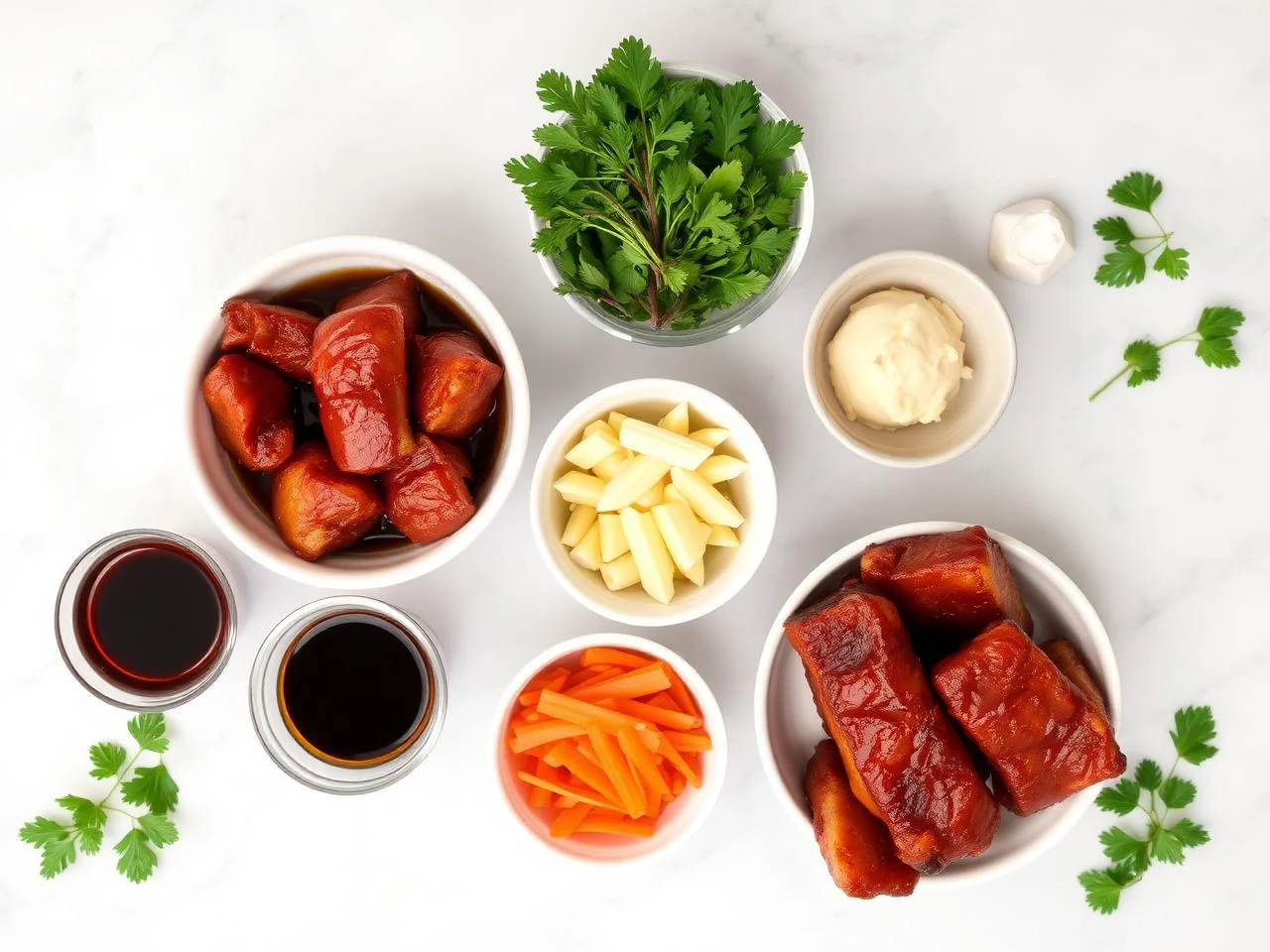 Ingredients for Coca Cola Ribs