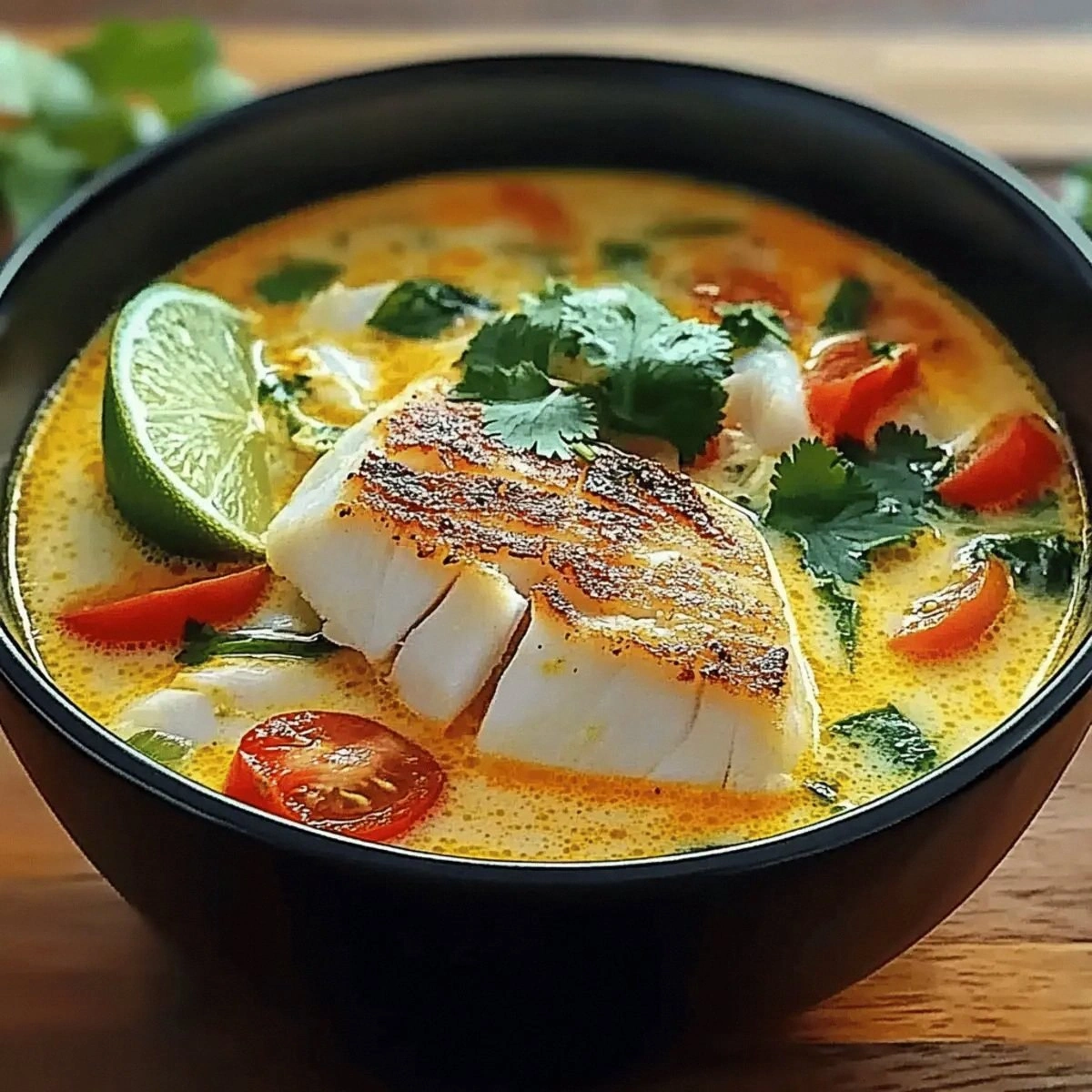 Coconut Lime Fish Soup: A Tropical Delight in Every Spoonful