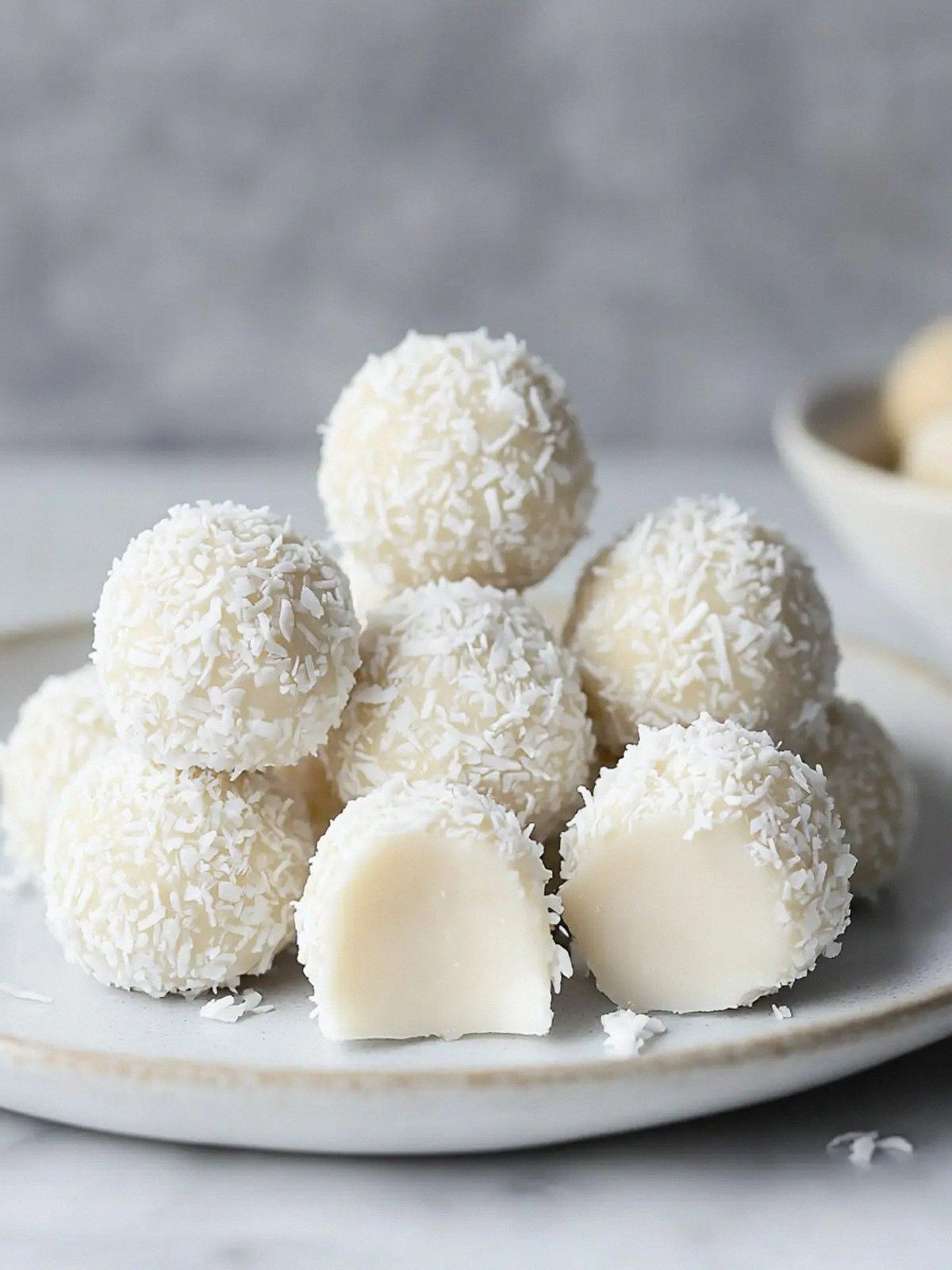 Coconut Snowball Truffles That