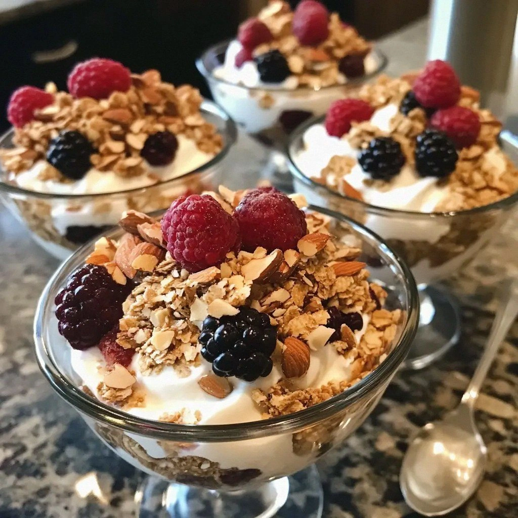 Coconut Yogurt Parfaits with B