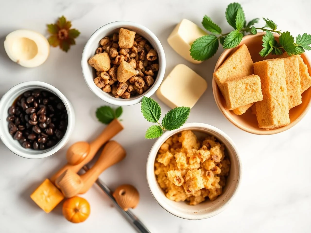 Ingredients for Coffee Cake Breakfast Casserole