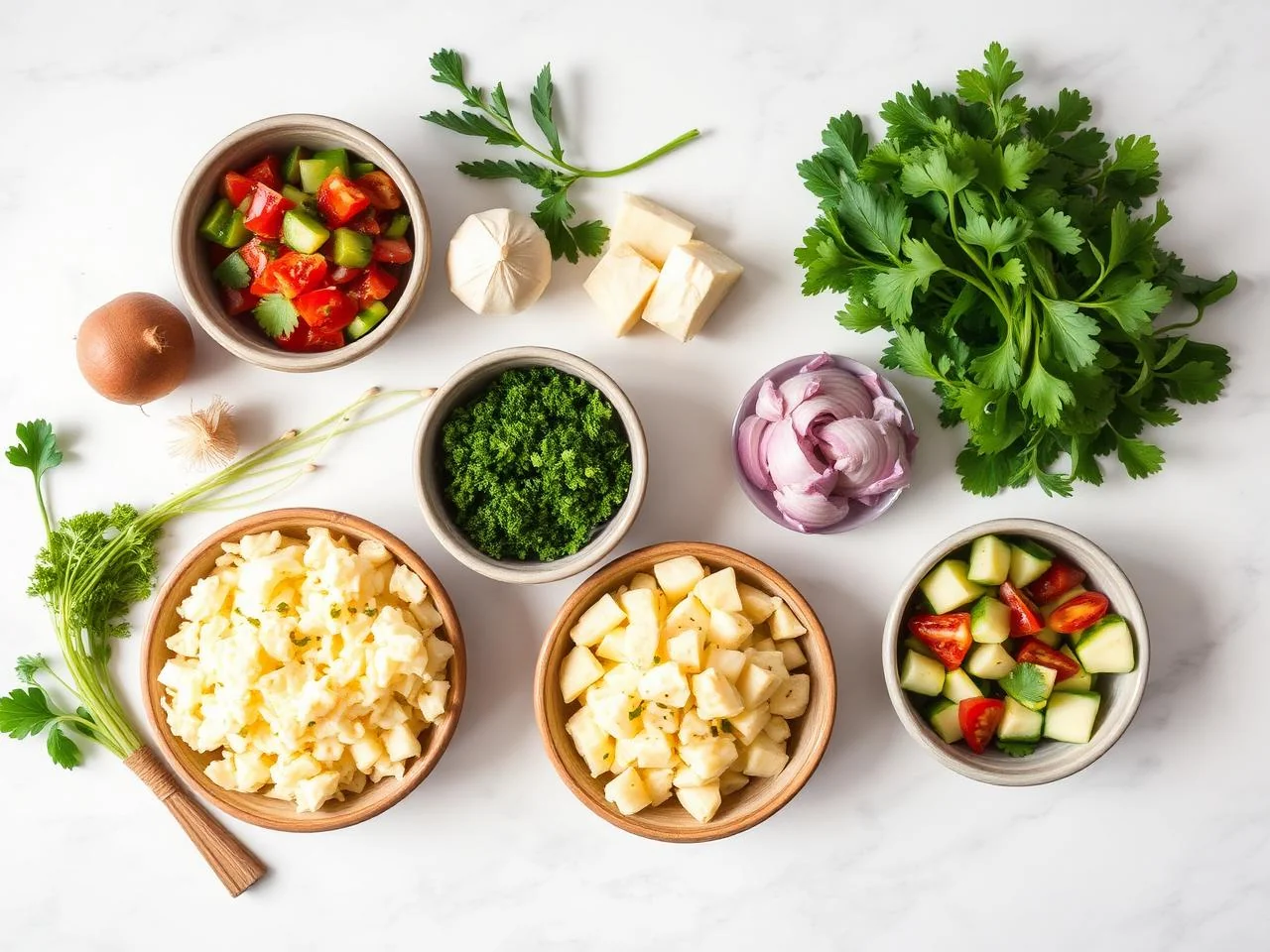 Ingredients for Colcannon