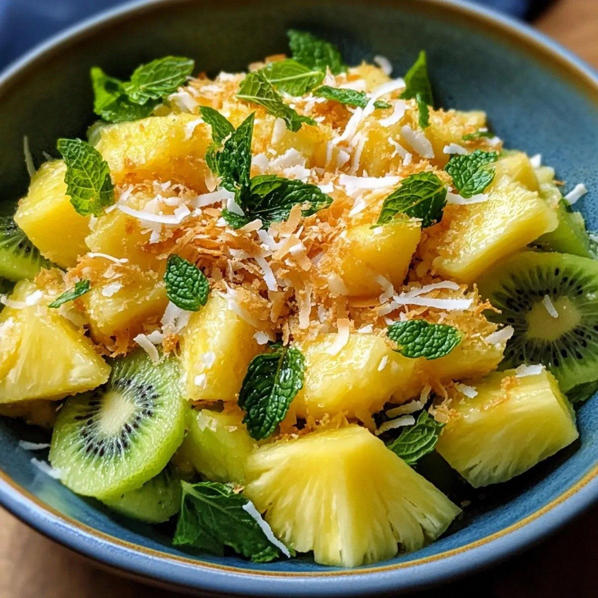 Cool and Zesty Pineapple Kiwi Salad for Summer Bliss