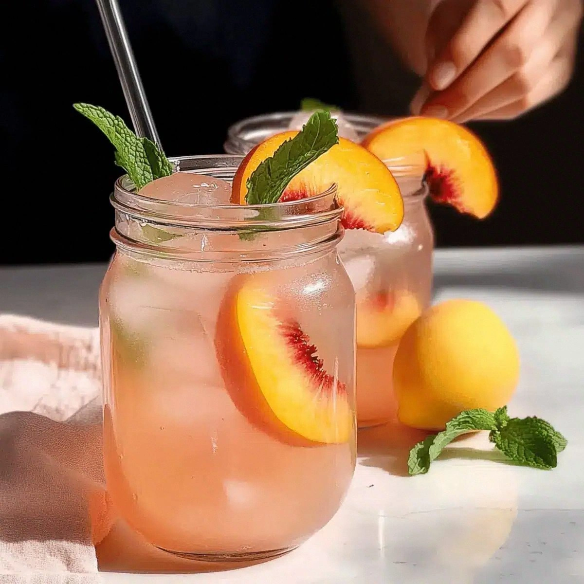 Cool Off with Refreshing Peach Lemonade Bliss