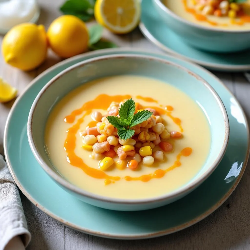 Corn Chowder With Crab