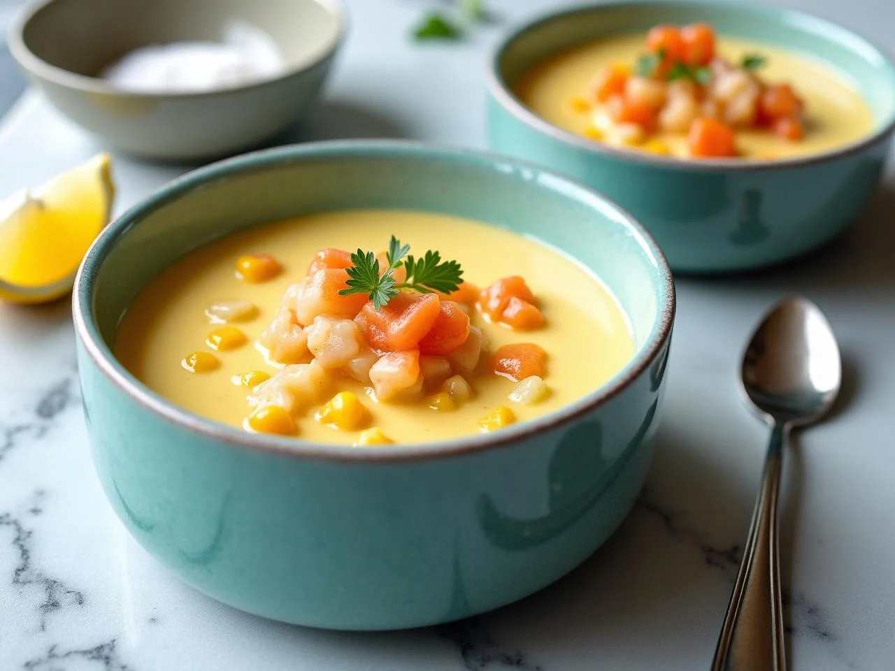 Corn Chowder With Crab