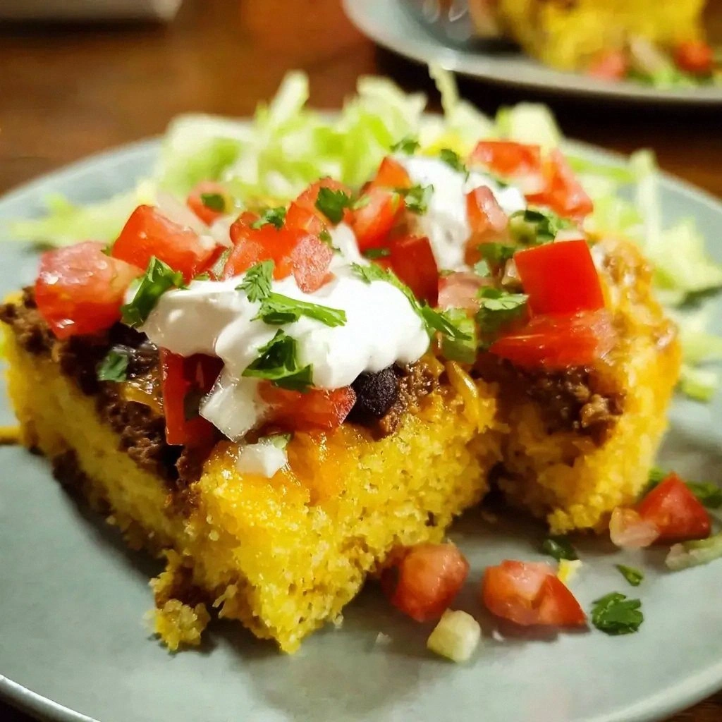 Cornbread Taco Bake Recipe