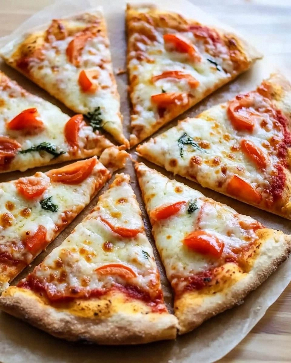 Cottage Cheese Crust Pizza