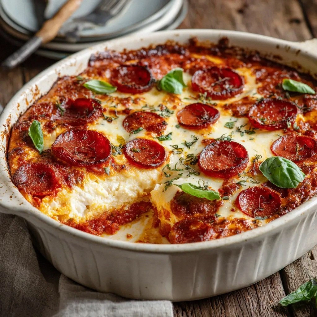 Cottage Cheese Pizza Bake (The