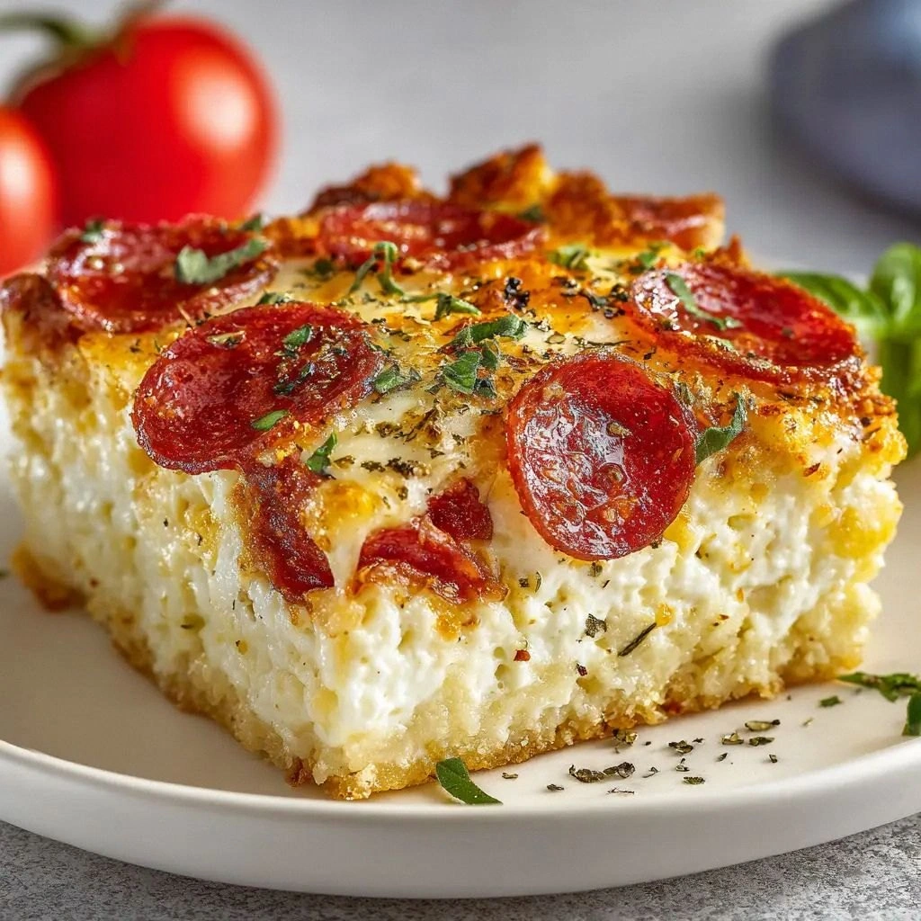Cottage Cheese Pizza Bake: The