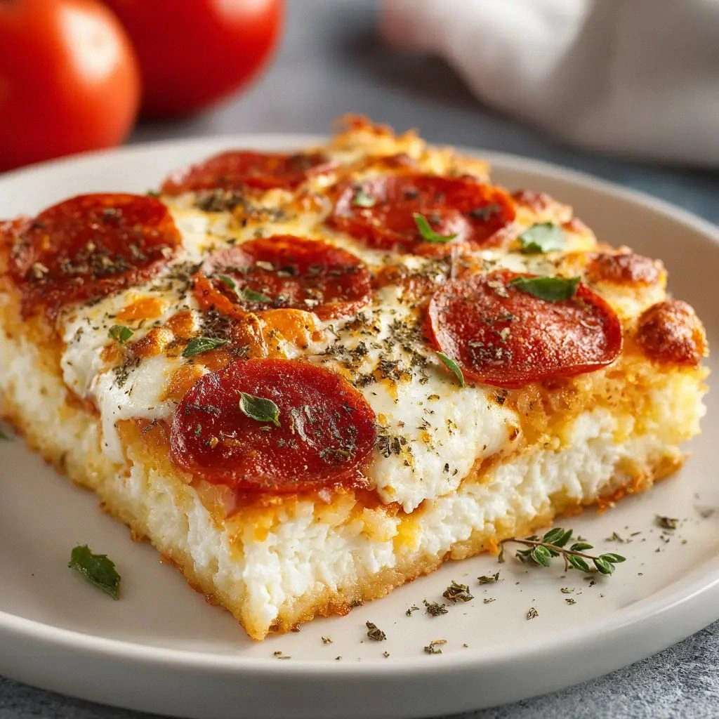 Cottage Cheese Pizza Bake: The
