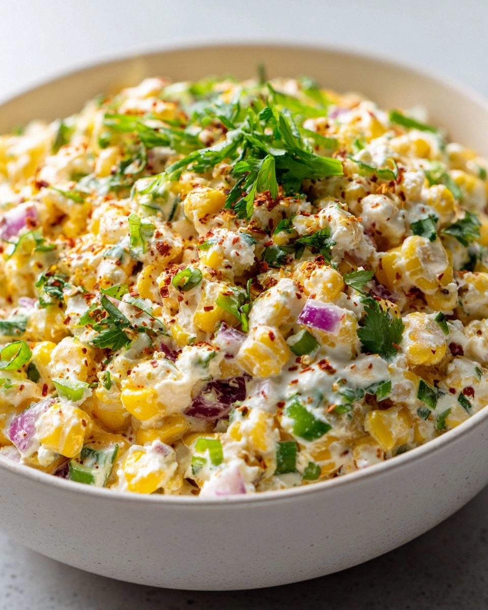 Cottage Cheese Street Corn Salad (Fresh, High-Protein Summer Favorite)