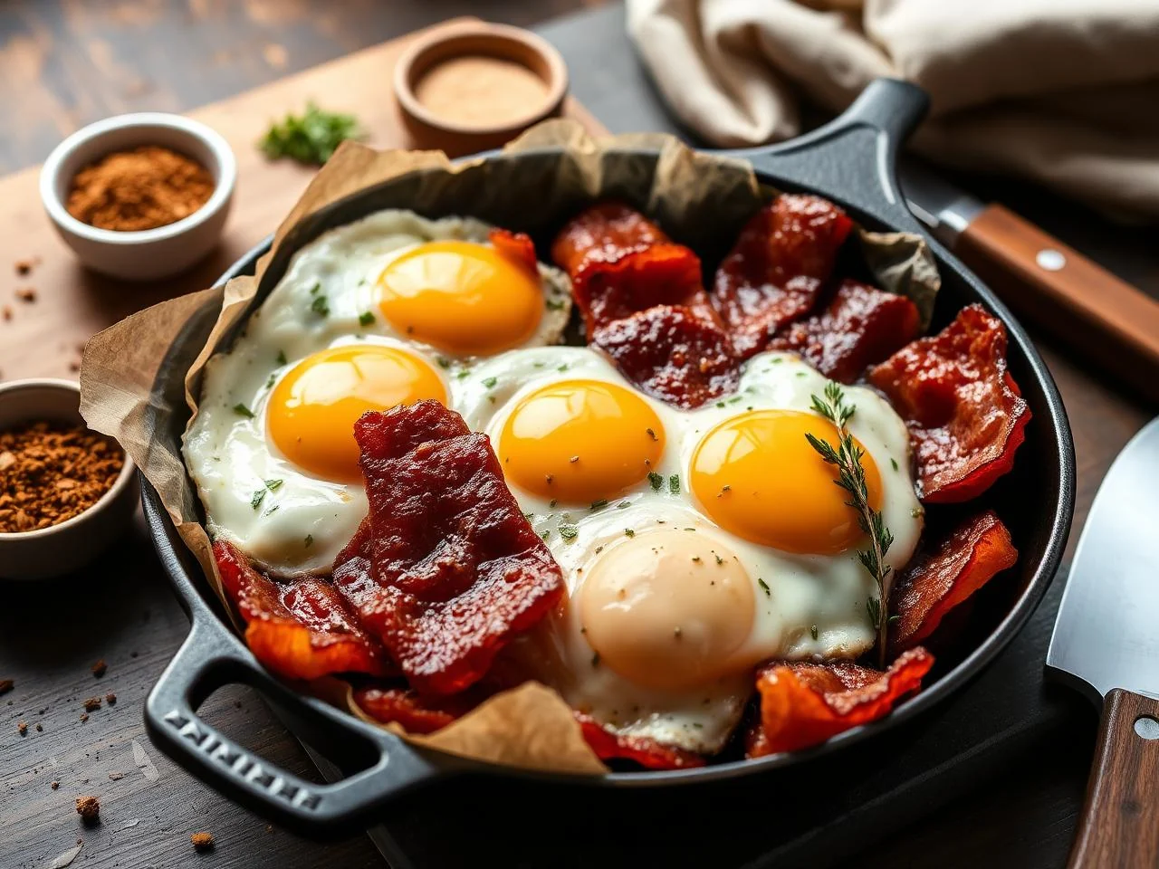 Country Bacon And Eggs Skillet