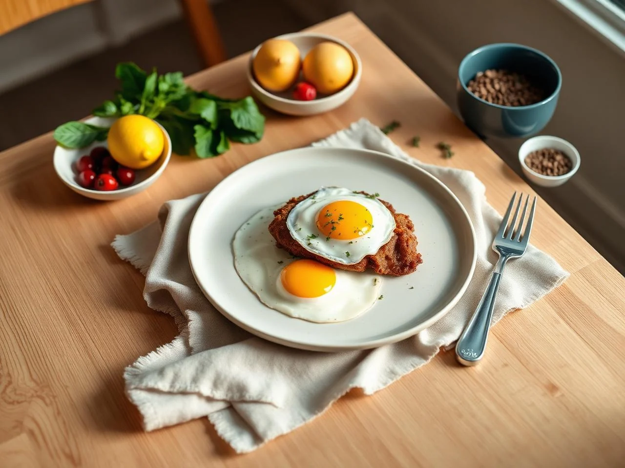 Country Fried Steak And Eggs