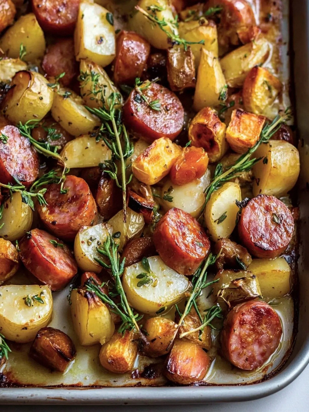 Cozy Autumn Kielbasa Sheet-Pan