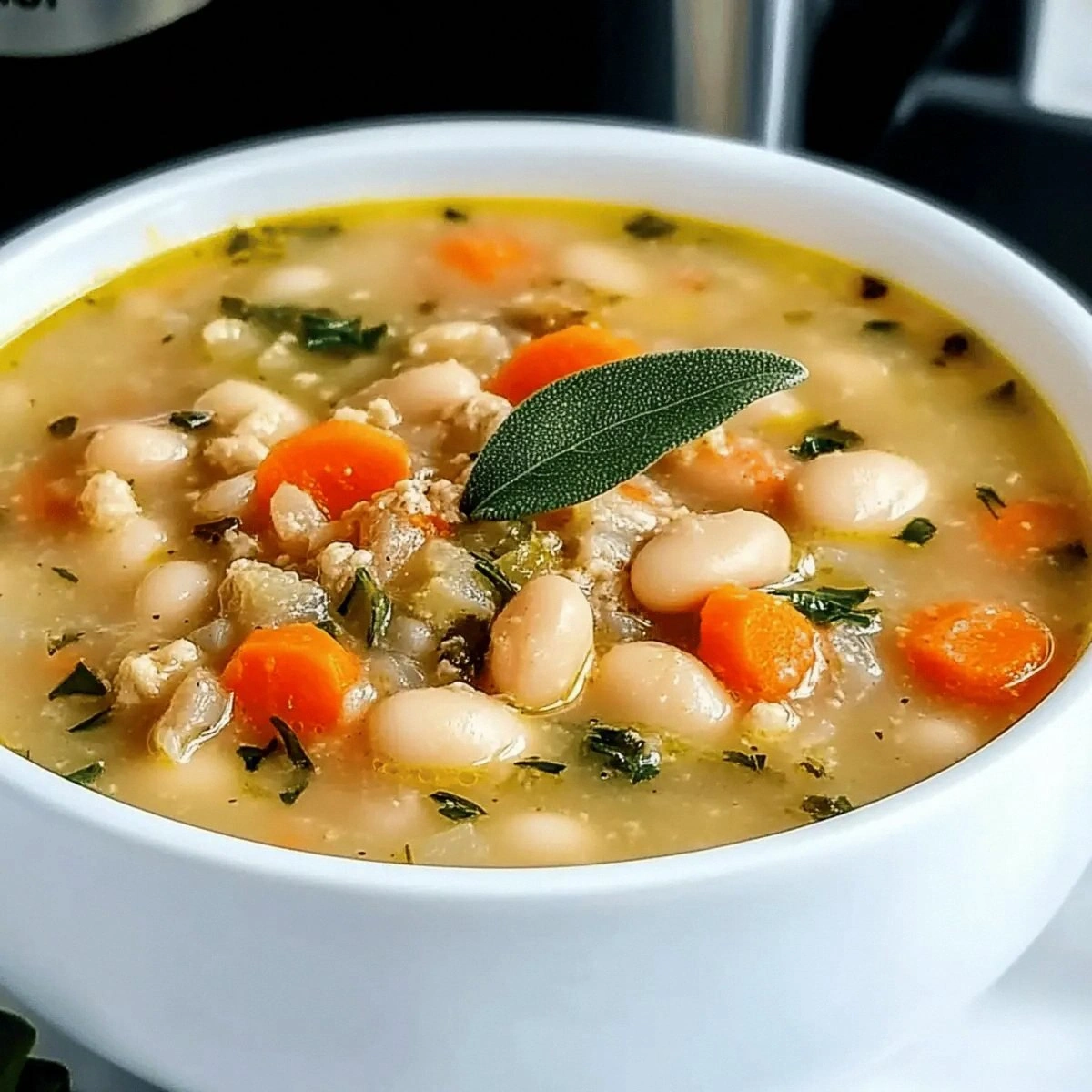 Cozy Italian White Bean Soup t