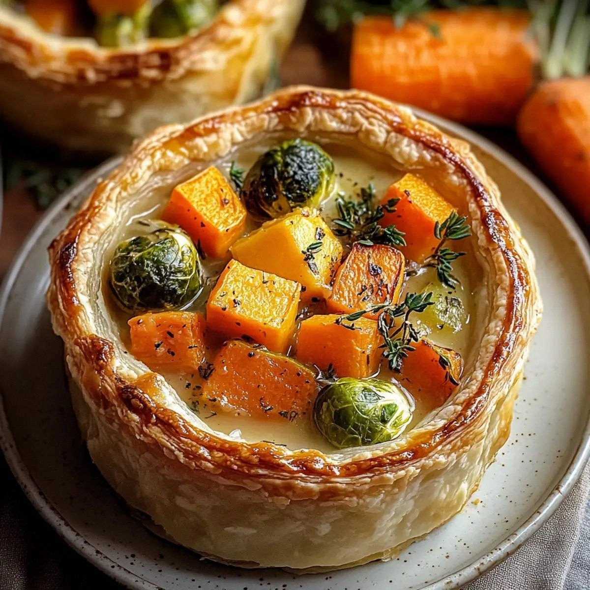 Cozy Roasted Autumn Vegetable Pot Pies for Comforting Nights