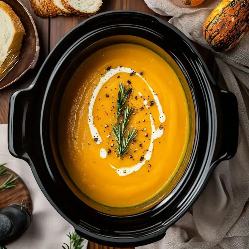 Cozy Slow Cooker Butternut Squ