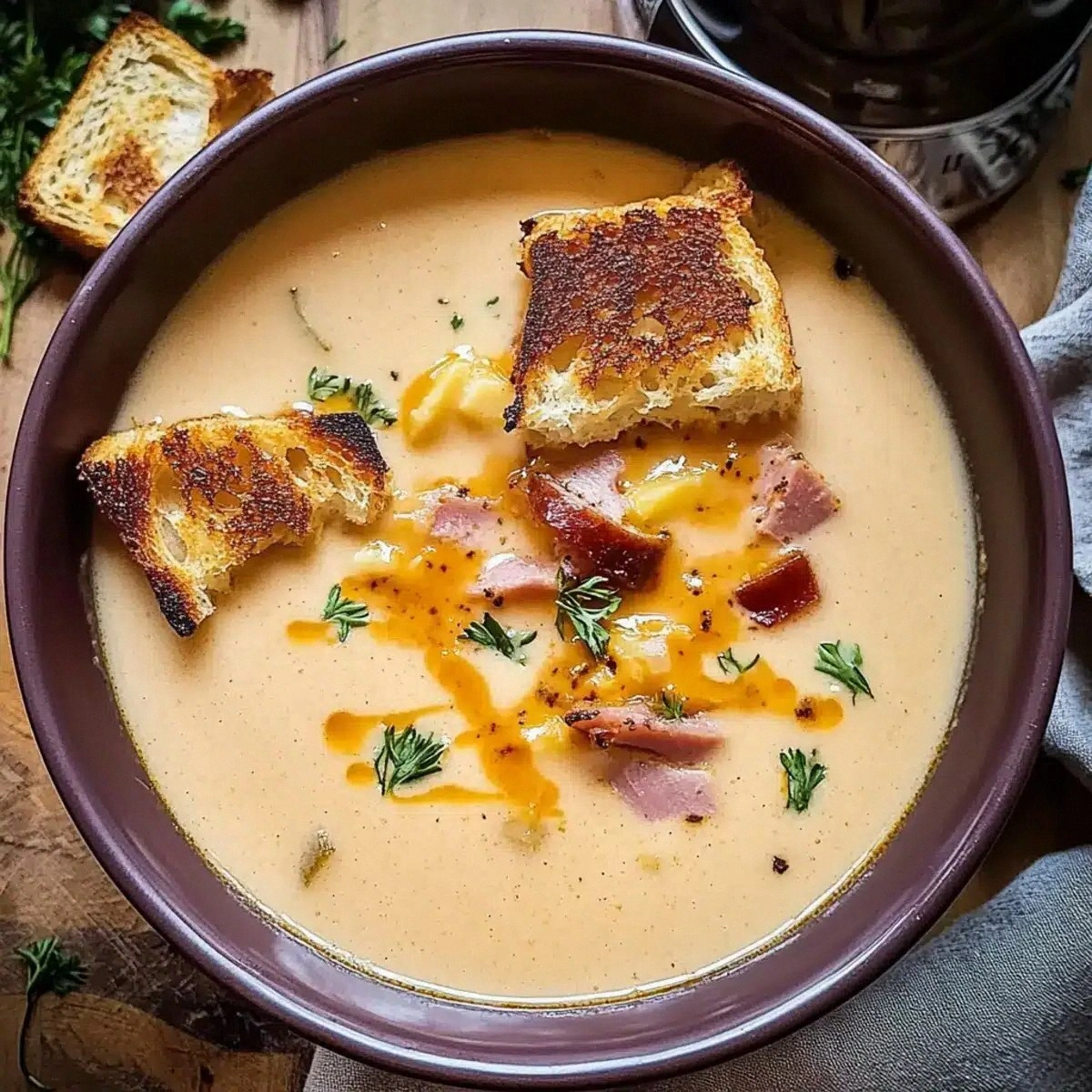 Cozy Up with Creamy Monte Cristo Soup for Comforting Nights