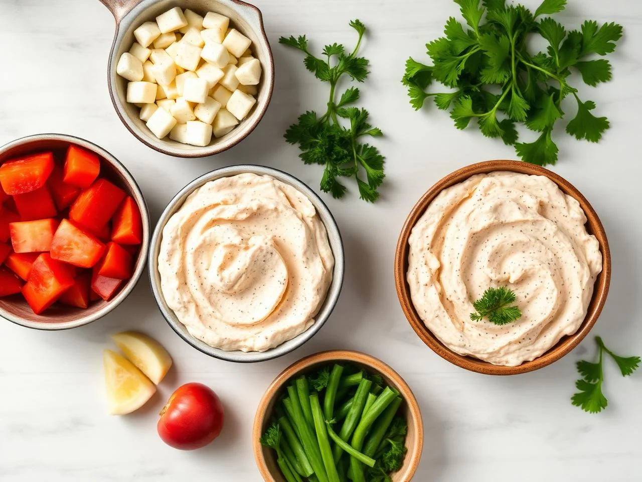 Ingredients for Crab Dip