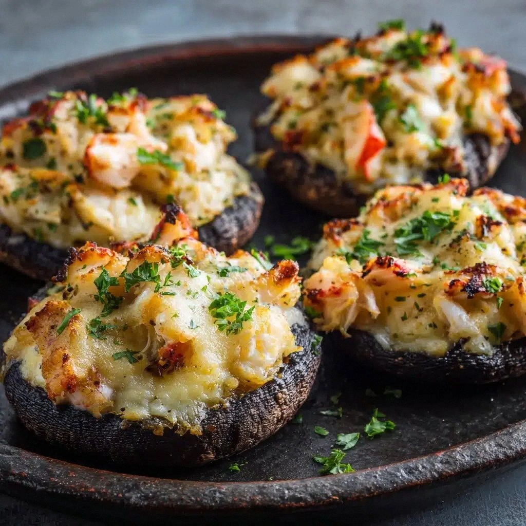 Crab-Stuffed Mushrooms Recipe